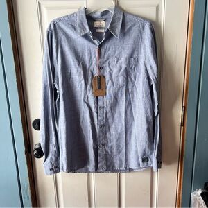 Weatherproof Men’s Light Blue Casual Classic Oxford Button-Down Shirt size L NWT